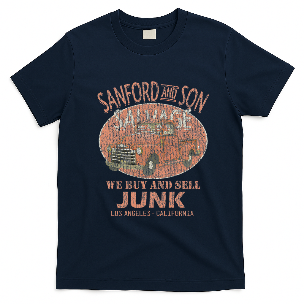 Vintage Sanford and Son Salvage Vintage T-Shirt - Navy Blue