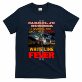 White Line Fever Vintage Trucker Tee - Navy Blue