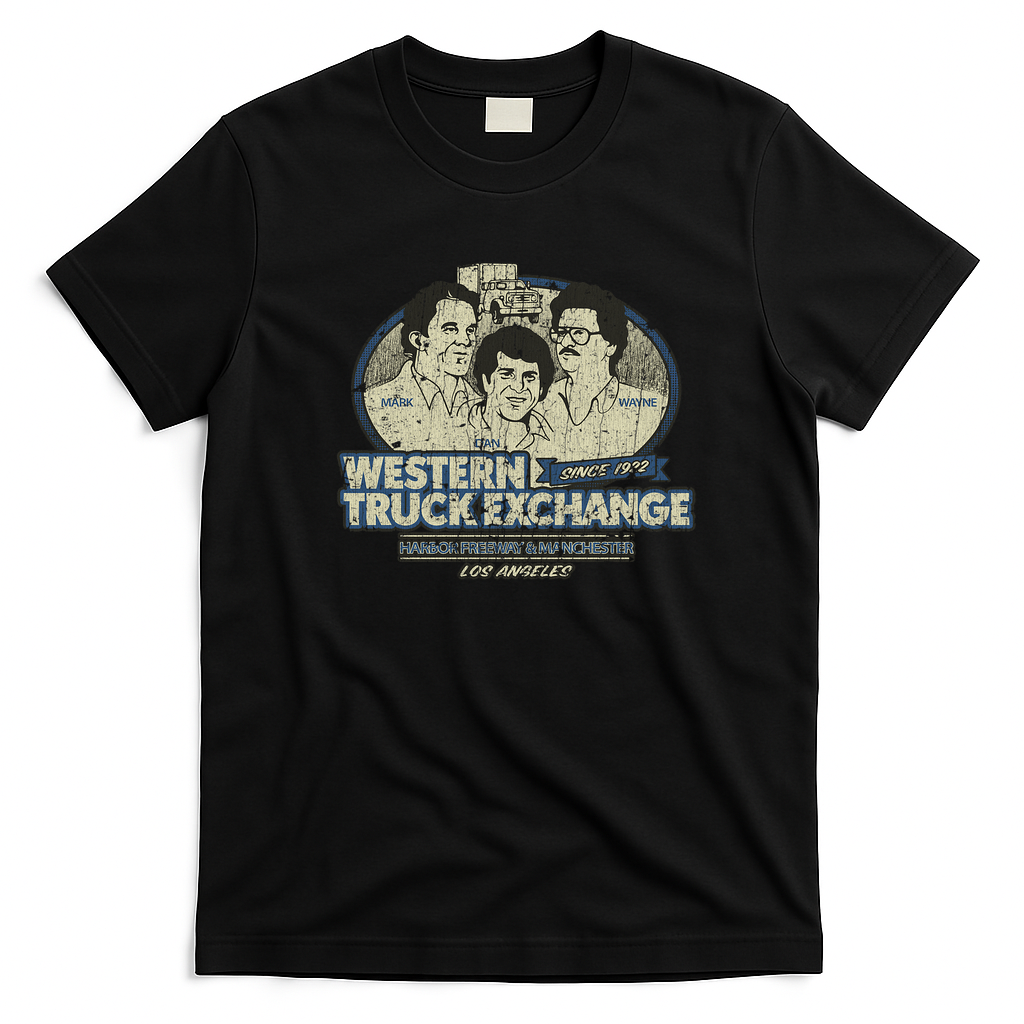 Western Truck Exchange Los Angeles Vintage T-Shirt - Black