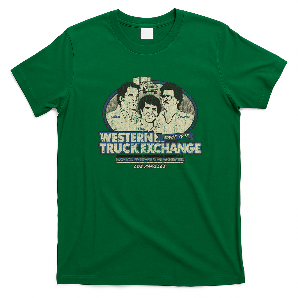 Western Truck Exchange Los Angeles Vintage T-Shirt - Irish Green